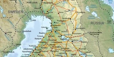 Karte detalizētu karti Somija