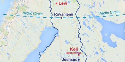 Rovaniemi kartes Somija