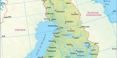 Kartes Somijas ģeogrāfiju