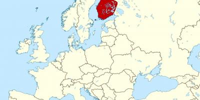 Pasaules kartes, kas parāda Somija